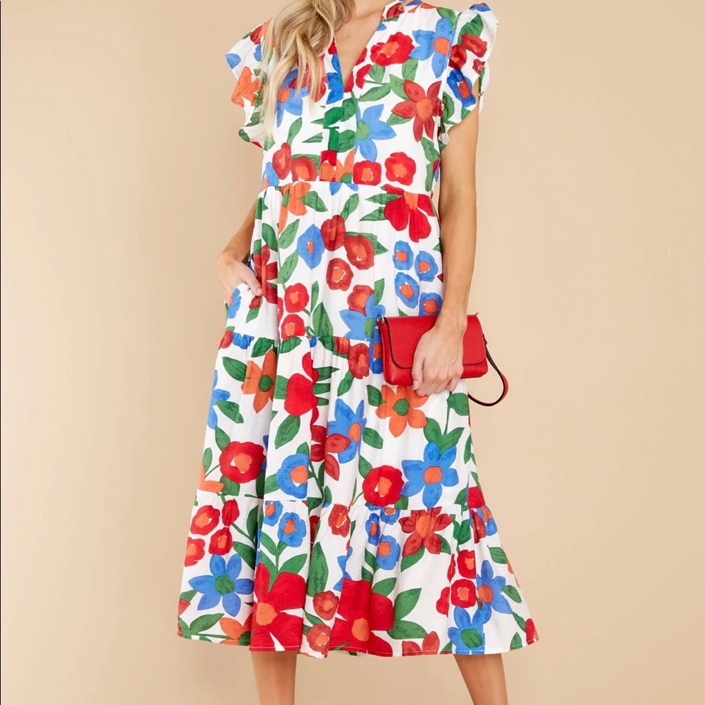 🌼NWOT! Floral midi dress🌼